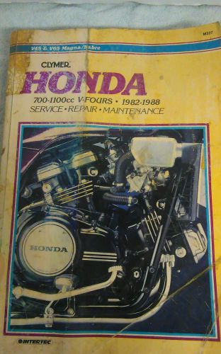 Clymer honda repair manual v45 v65 82-86 m327 magna sabre 700-1100 v-four