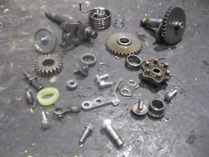 1986 kawasaki kx85 inner engine components shift transmission gear crankcase