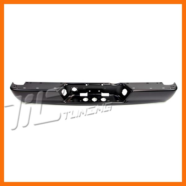 2002-2008 dodge ram 1500 r2500 r3500 mega cab rear step bumper black face bar