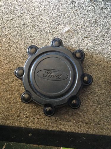 Factory oem ford f-250 f-350 excursion wheel center hub cap black 8 lug 8.5&#034;