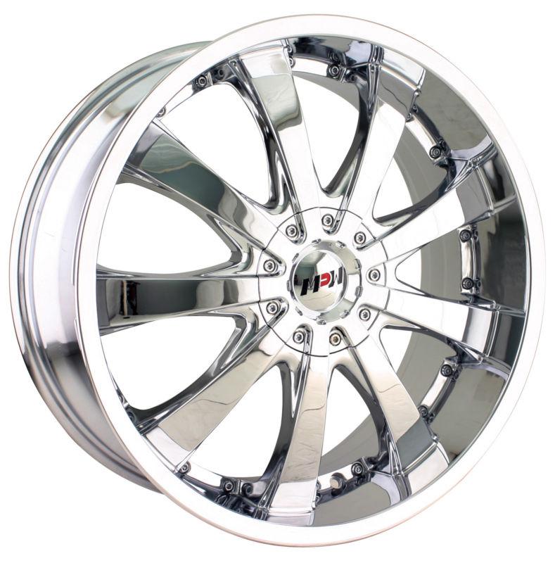 20x8.5 mpw mp110 chrome wheel/rim(s) 5x120 5-120 20-8.5