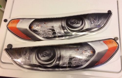 Five stare ford headlite decals