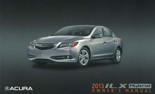 Acura 2013 ilx hybrid owner manual