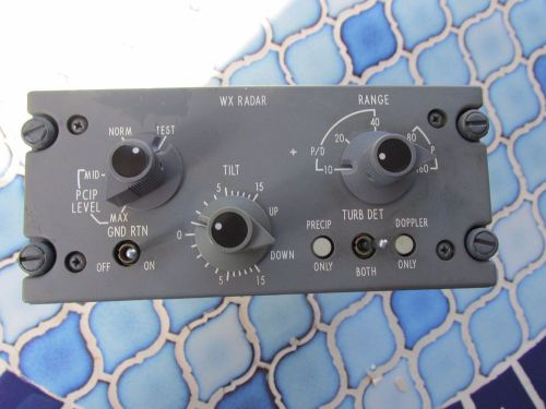 Rebuilt collins aircraft control panel wcp-701 662-5129-001 wx radar mods 2&amp;b