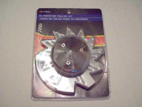  gm chevy chrome alternator fan an pully