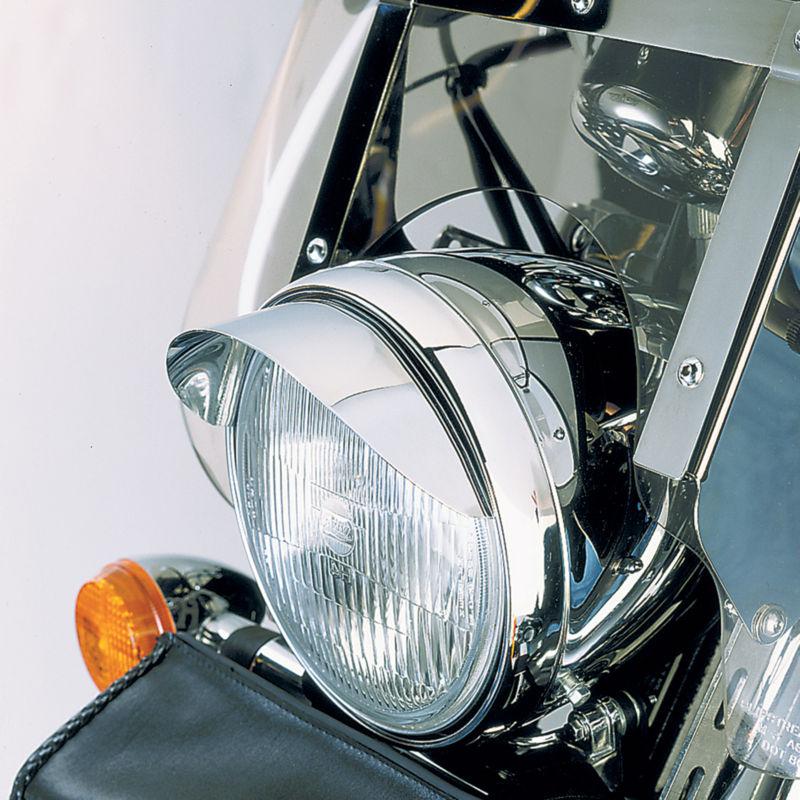 New chrome head light 7" visor for harley davidson 