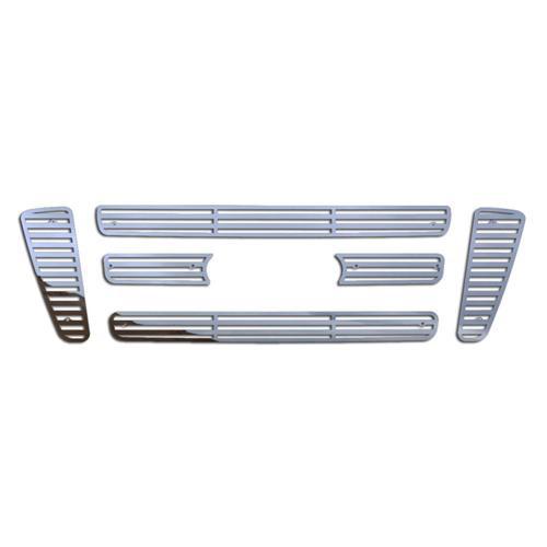 Ford f150 04-08 bar-style stainless horizontal billet front metal grille trim 