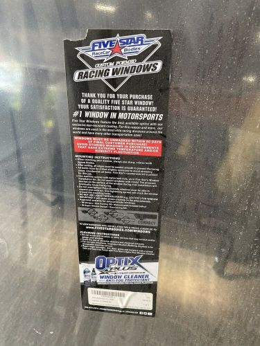 New nascar windshield