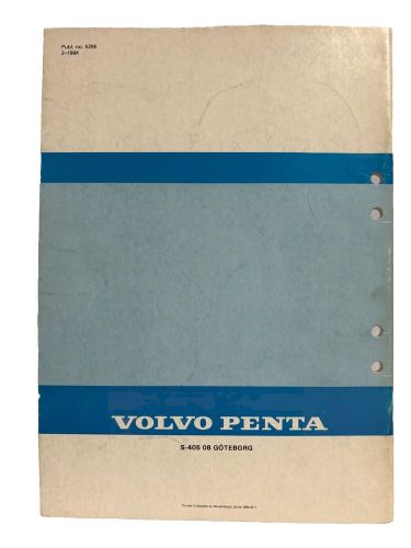 5295 volvo penta service workshop manual ms2 120s ms2v 1984