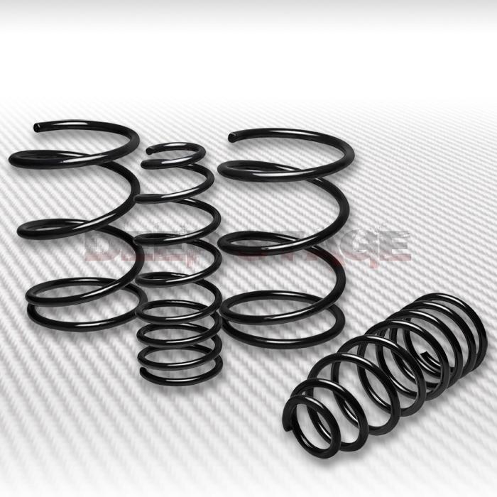 1.25" drop sport suspension racing lowering spring 98-02 toyota corolla black