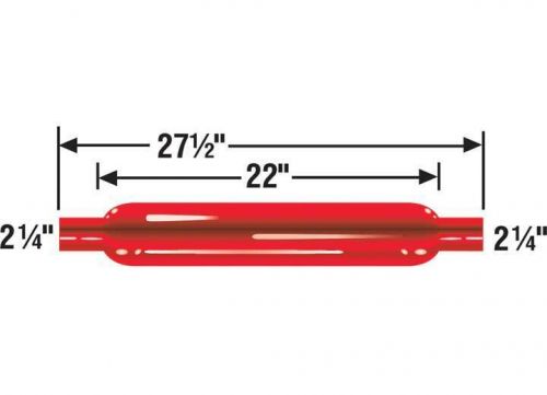 Ap exhaust products  glasspack - cherry bomb, straight, 3.50in case, 2.25in