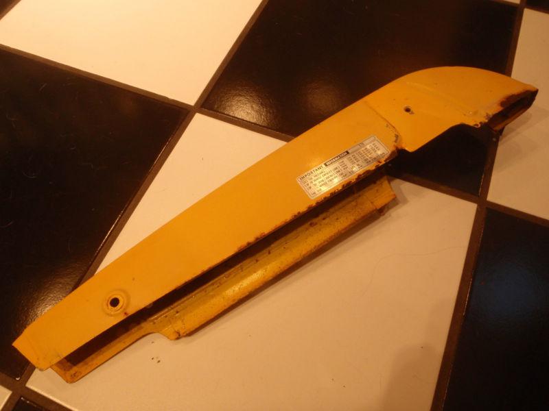 Honda c70 passport upper chain guard c 70 chainguard yellow 1981 1980