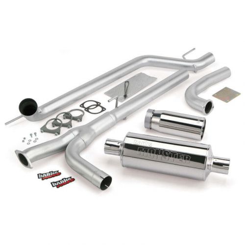 Banks power 04-14 nissan 5.6l titan (all) monster exhaust system - ss single exh