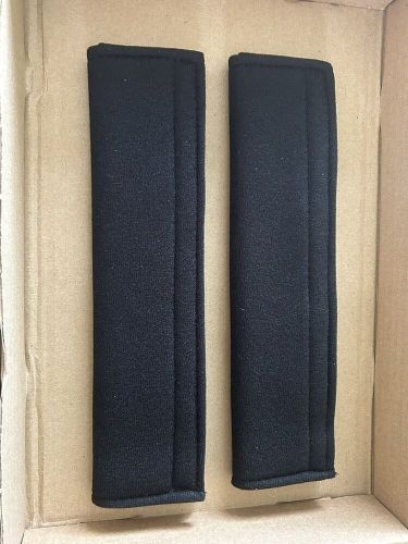 2 x peugeot sport seat belt covers shoulder pads - embroidered for all peugeot