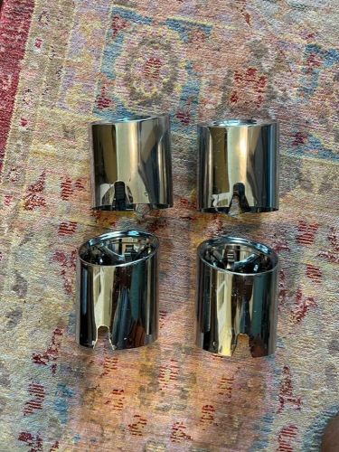 2024 bmw g82 m4 oem chrome exhaust tips