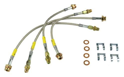 Goodridge usa 12201 g stop ss braided brake line kit fits 63 82 fits for