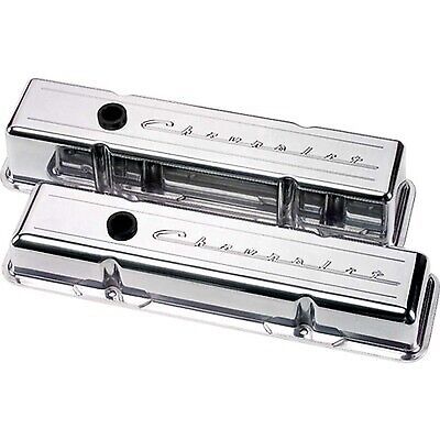 Billet specialties sbc script short valve cover 95123