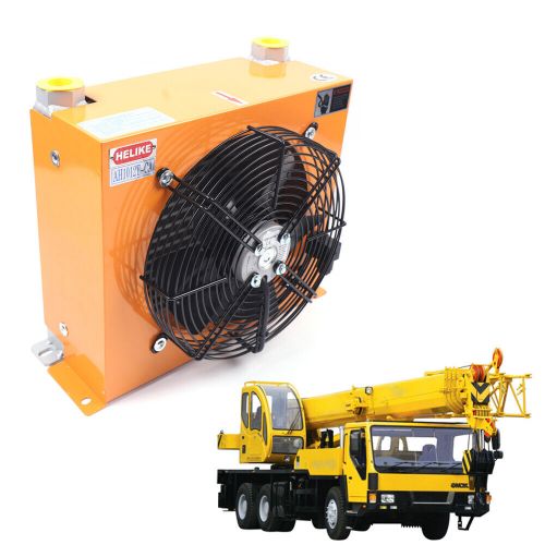 60w 10v 100l/min new type hydraulic oil cooler w/ uniform precise welding &amp; fan