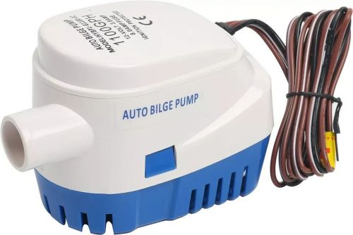 12v automatic submersible 1100gph boat bilge water pump auto &amp; float switch 3.8a