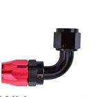 An-6 an6 ( 6an ) 90 degree fastflow stealth black red hose fitting