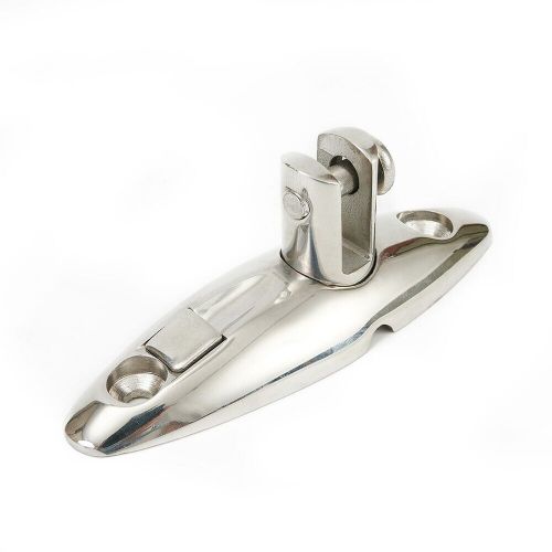 Versatile quick release deck hinge mount for t316 stainless steel bimini tops