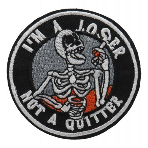 Patch patch skeleton biker ironing patch punk patch black-