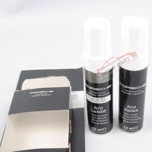 New genuine porsche touch up paint meteor grey metallic paint code m7w