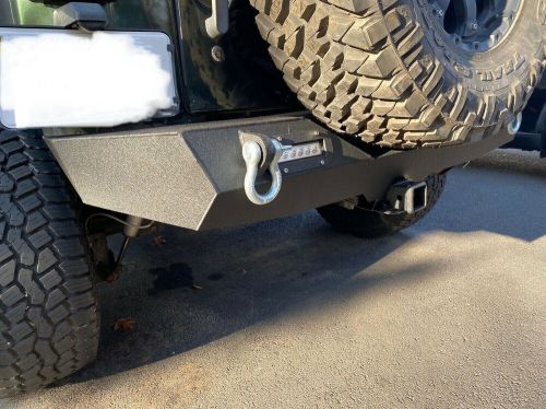 Rear bumper for 2007-2018 jeep wrangler jk paintable armor d-rings ga/tx