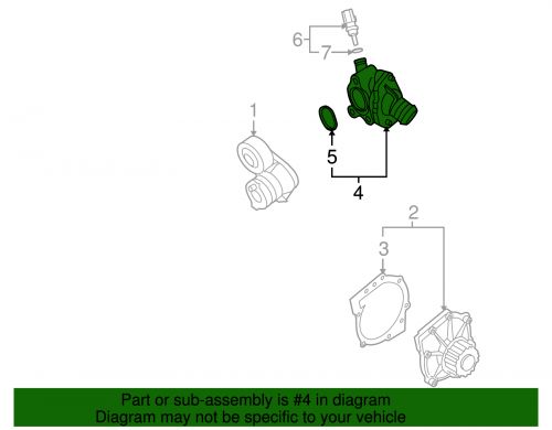 Genuine volvo thermostat housing 31319606