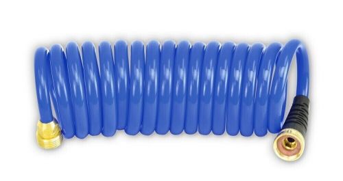 Hosecoil 15&#039; blue self coiling hose w/flex relief - hs1500hp