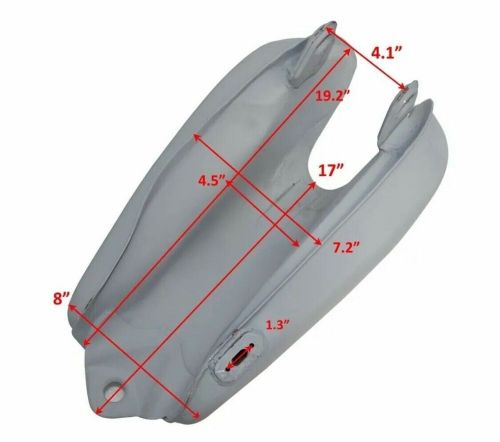 Fit for yamaha xt tt 500 petrol tank raw steel 1n5,1977