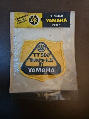 -nos- yamaha tt500 thumpin&#039; else by yamaha embroidered patch washable fadeproof