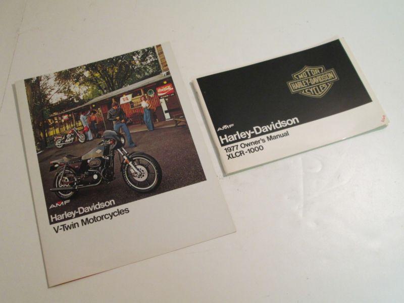 Harley-davidson xlcr sales brochure owner's manual