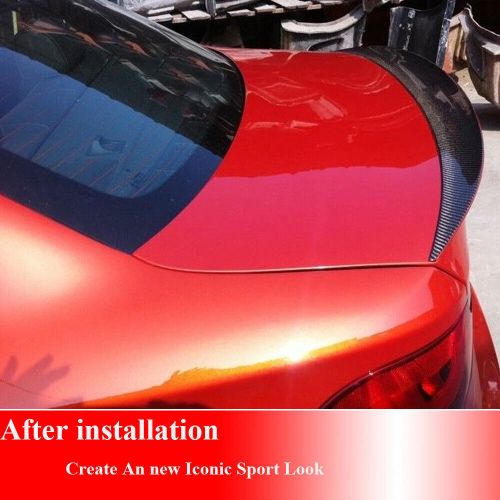 Real carbon rear trunk spoiler boot wing for bmw e82 1series 128i 135i coupe