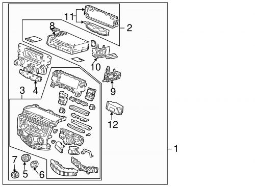 Genuine honda radio trim 39179-sda-l61za