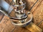 Vintage polished bronze swivel base w/bronze bullet block and cam cleat