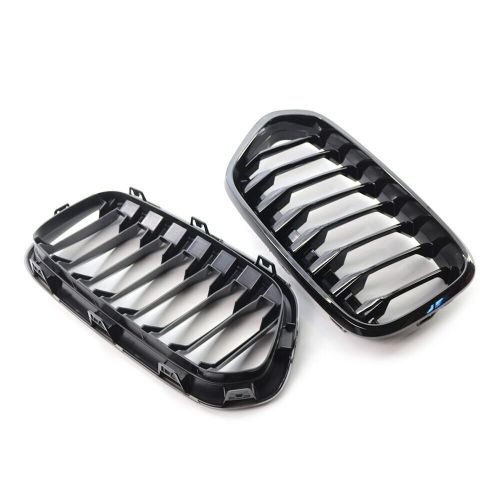 Car black front bumper grille grill single slat for bmw x2 series f39 2018-2021