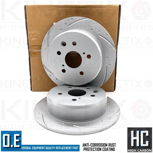 For lexus is250 is220d 05-13 rear dimpled grooved brake discs mintex pads 291mm