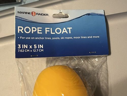 Marine raider rope float 3”x5” for ropes dock cable etc