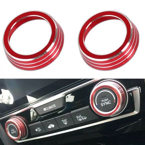 Stylish and functional knob ring covers for honda civic 10th gen ac controls