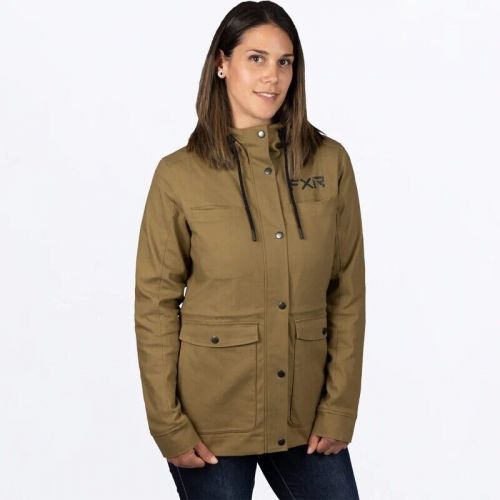 Fxr racing ivy canvas womens jackets 2xl brown