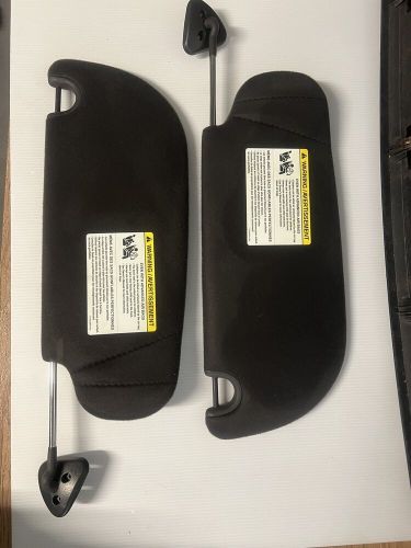 06-11 ford crown victoria oem sun visors black (2) left and right