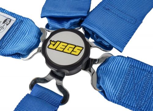 Jegs 70114 blue cam lock ultra series harness 5-point design pull down v-type