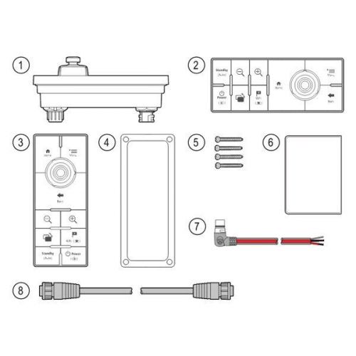 Raymarine a80438 - rmk-10 portrait remote control