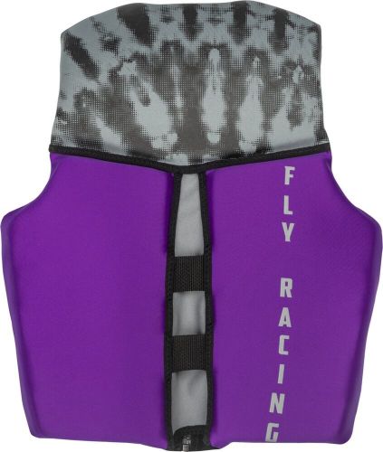 Fly racing neoprene womens flotation life vest purple/gray/black lg