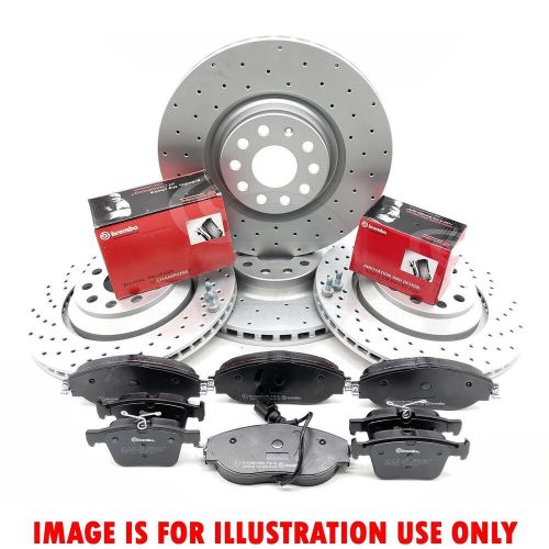 For kodiaq tiguan drilled front rear brake discs brembo pads 340mm 300mm