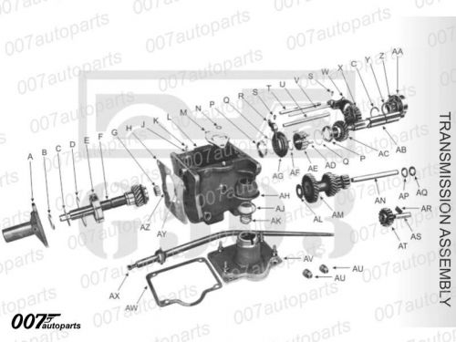 Complete transmission overhaul kit for t-90 a fits willys jeep cj2a/3a/b m38 ++