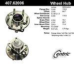 Centric parts 407.62006 rear hub assembly