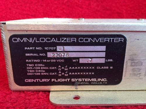 Century flight systems omni/localizer converter p/n 1c707-1 core