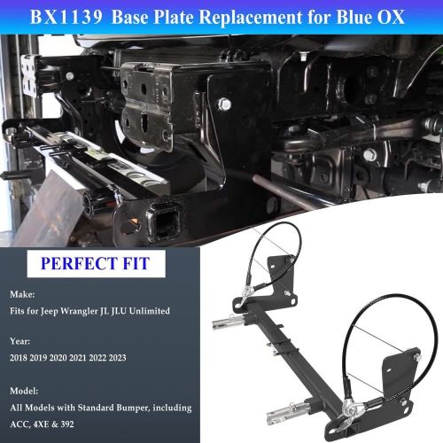 Bx1139 tow bar base plate for 2018-2023 jeep wrangler jl jlu 2&amp;4 doors all model